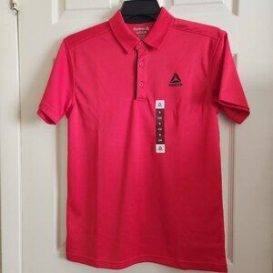 Reebok Mens Red Polo Shirt S Lightweight Golf Wear NWOT